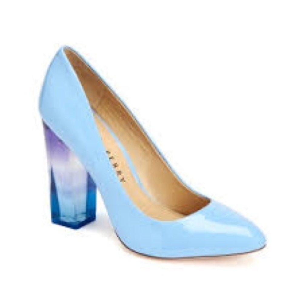 Katy Perry Blue Lucite Heels